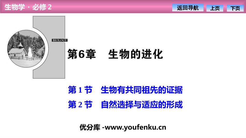 《生物有共同祖先的证据》[人教版高中生物必修二]_第1页