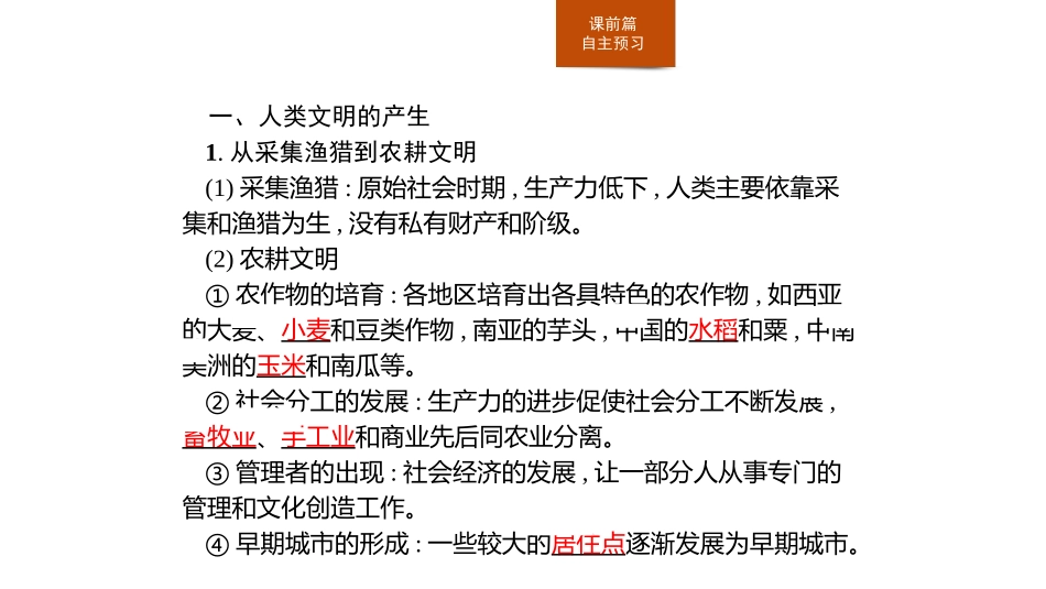 《文明的产生与早期发展》古代文明的产生与发展PPT课件_第3页