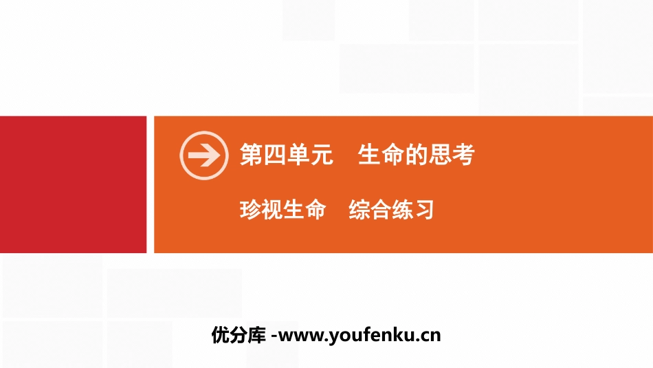 《珍视生命》生命的思考PPT(综合练习)PPT课件_第1页