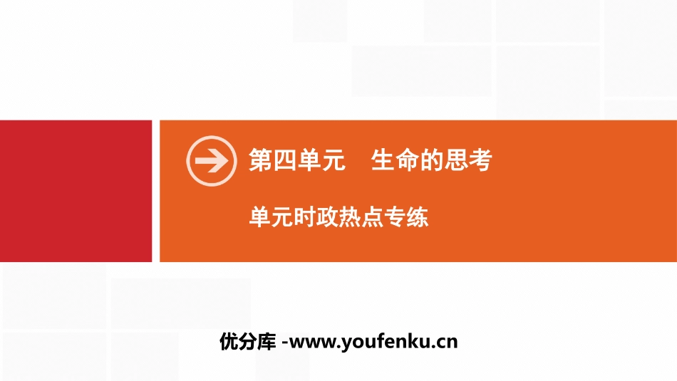 《单元时政热点专练》生命的思考PPT课件[七年级道德与法治]_第1页
