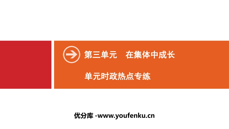 《单元时政热点专练》在集体中成长PPT课件[七年级道德与法治]_第1页