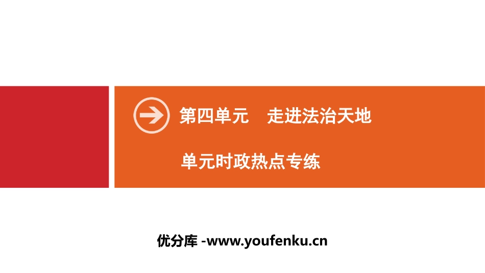 《单元时政热点专练》走进法治天地PPT课件[七年级道德与法治]_第1页