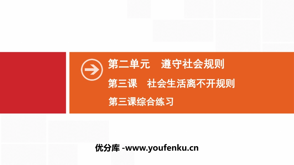 《社会生活离不开规则》遵守社会规则PPT(综合练习)PPT课件_第1页