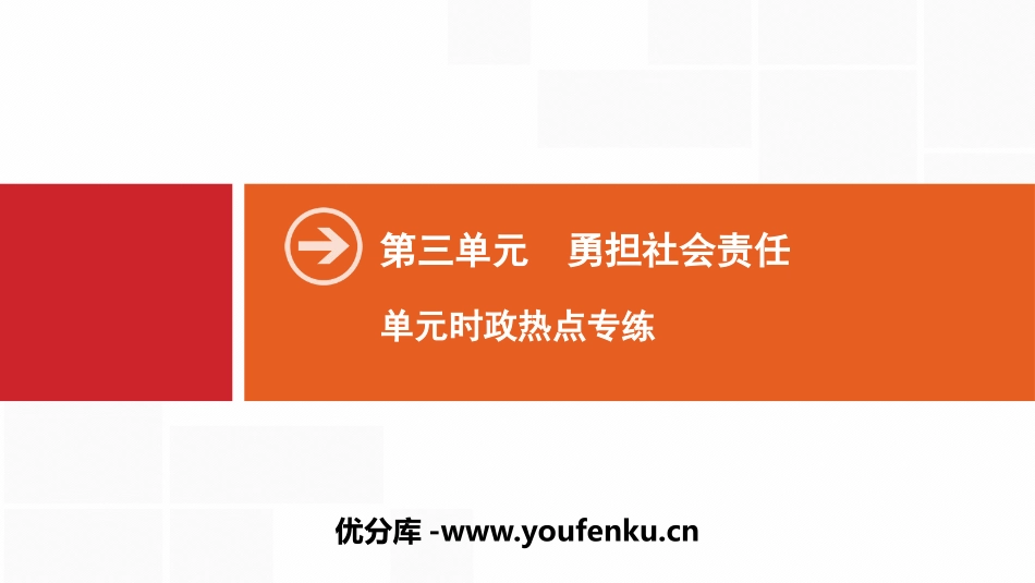 《单元时政热点专练》勇担社会责任PPT课件[八年级道德与法治]_第1页