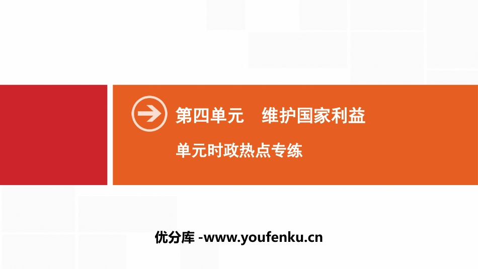 《单元时政热点专练》维护国家利益PPT课件[八年级道德与法治]_第1页