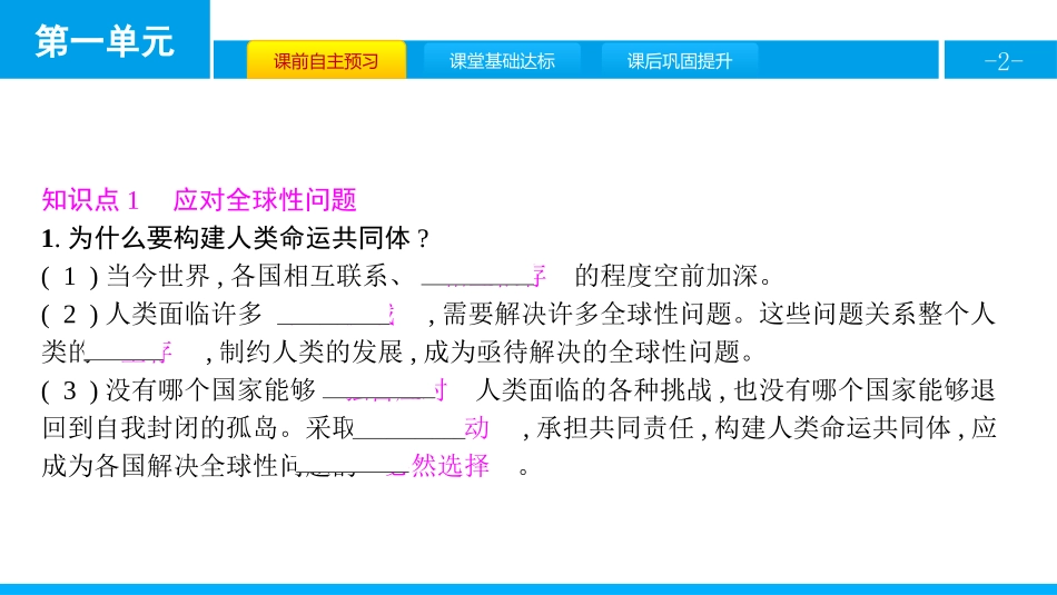 《构建人类命运共同体》我们共同的世界PPT课件_第2页