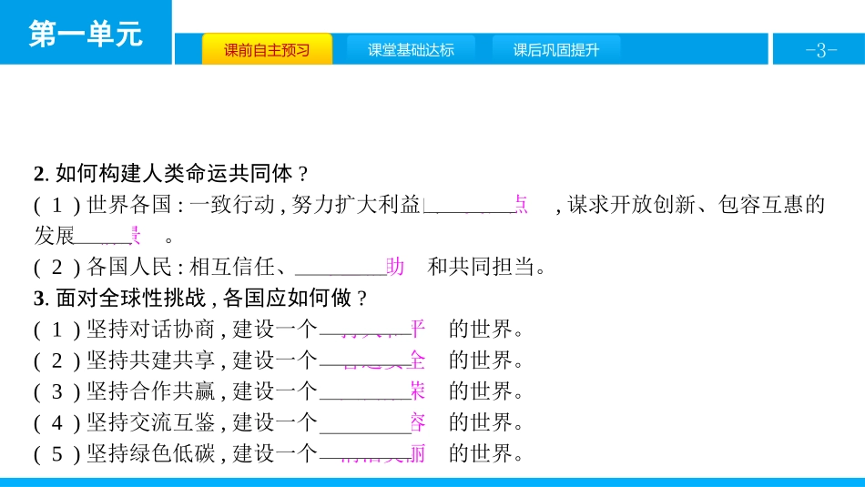 《构建人类命运共同体》我们共同的世界PPT课件_第3页