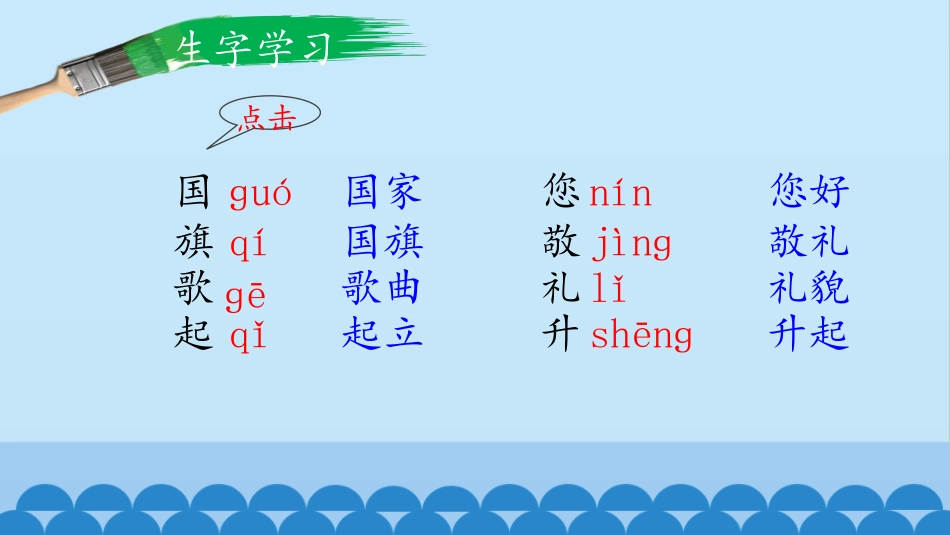 《升国旗》PPT课件[部编版一年级语文上册]_第2页