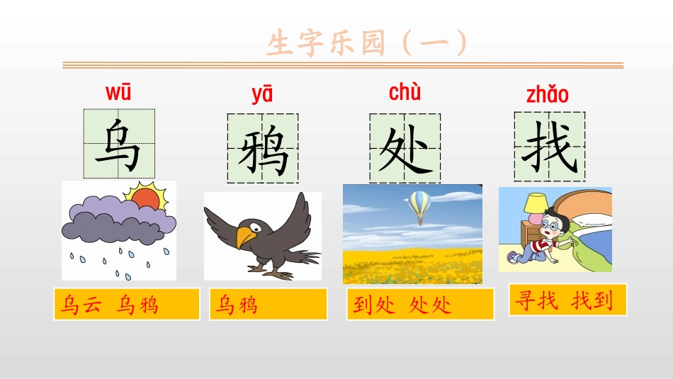 《乌鸦喝水》PPT优秀课件[部编版一年级语文上册]_第3页