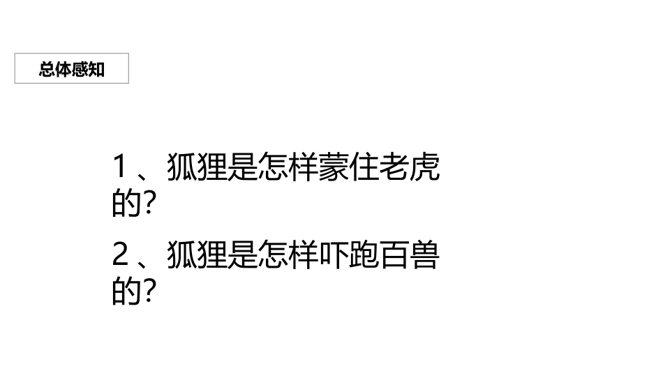 《狐假虎威》PPT优质课件[部编版二年级语文上册]_第3页