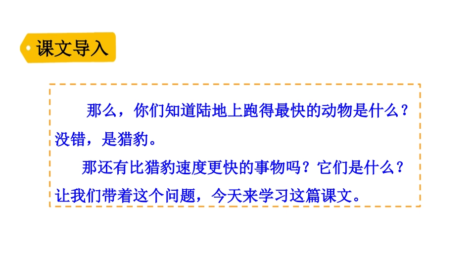 《什么比猎豹的速度更快》PPT优质课件[部编版五年级语文]_第2页