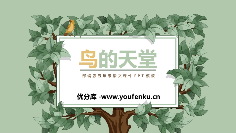 《鸟的天堂》PPT课件[部编版五年级语文上册]_第1页