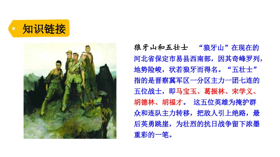 《狼牙山五壮士》PPT课件[部编版六年级语文上册]_第3页