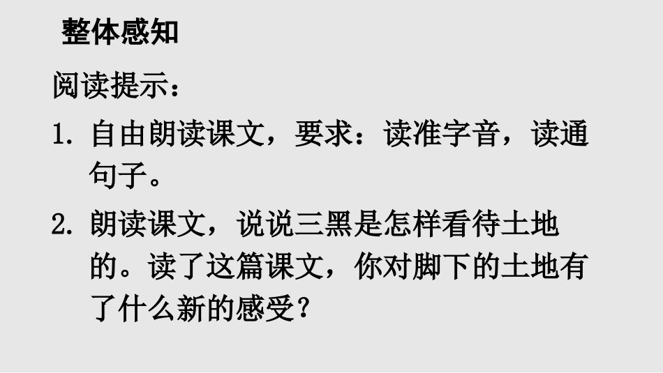 《三黑和土地》PPT教学课件[部编版六年级语文上册]_第3页