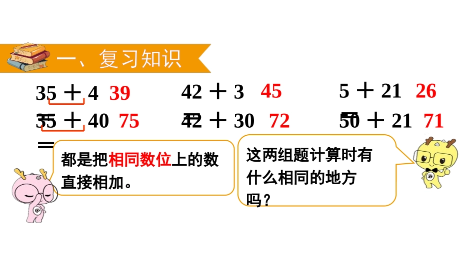 《两位数减一位数、整十数》100以内的加法和减法PPT教学课件_第2页