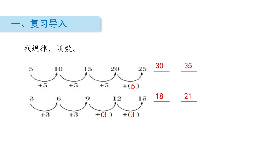 《找规律》PPT课件(第3课时)[人教版一年级数学下册]_第2页