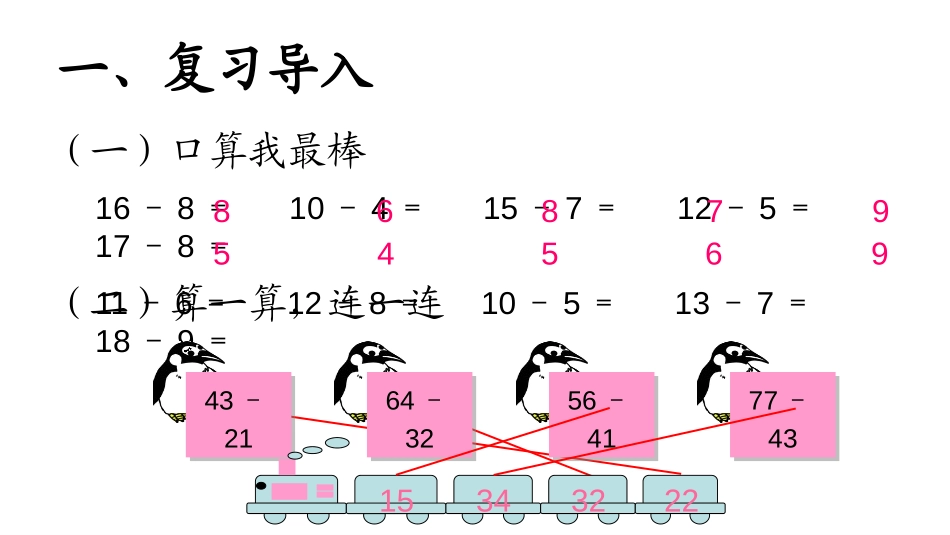 《不退位减》100以内的加法和减法PPT课件[人教版二年级数学]_第3页