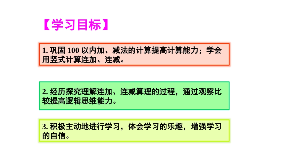 《连加、连减》100以内的加法和减法PPT课件[人教版二年级数学]_第2页