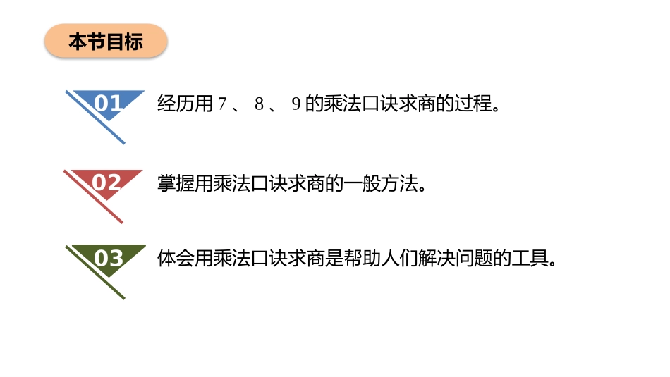 《用7、8、9的乘法口诀求商》表内除法PPT课件_第2页