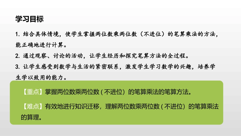 《笔算乘法》两位数乘两位数PPT(不进位)PPT课件_第2页