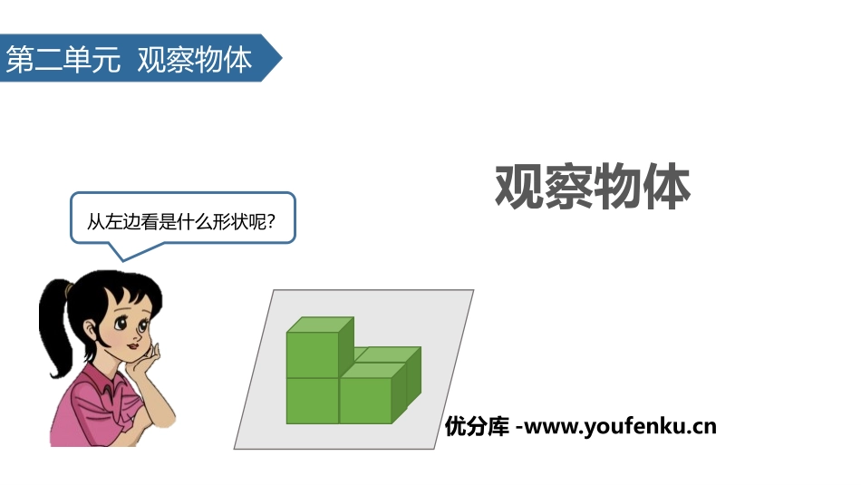 《观察物体》PPT免费课件[人教版四年级数学下册]_第1页