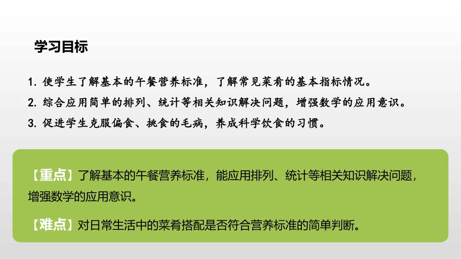 《营养午餐》PPT课件[人教版四年级数学下册]_第2页