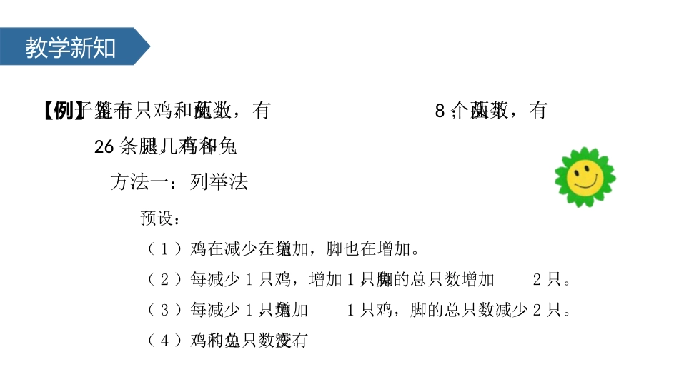 《数学广角-鸡兔同笼》PPT课件[人教版四年级数学下册]_第3页
