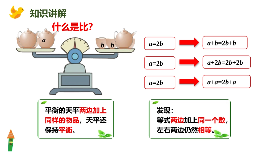 《等式的性质》简易方程PPT教学课件[人教版五年级数学上册]_第3页