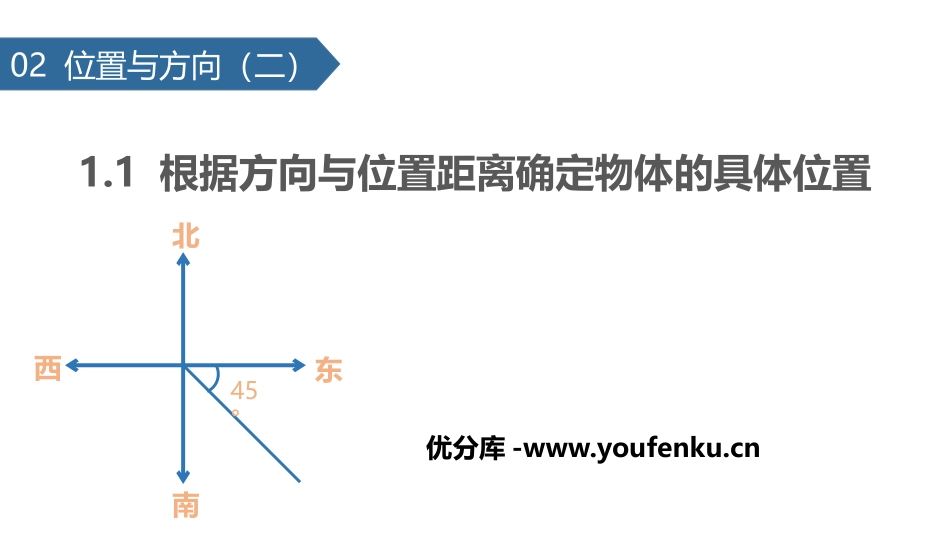 《根据方向与位置距离确定物体的具体位置》位置与方向PPT课件_第1页
