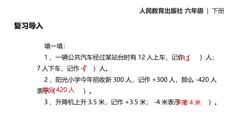 《直线上的负数》负数PPT课件[人教版六年级数学下册]_第2页