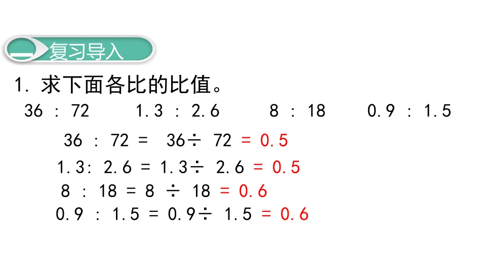 《比例的意义》比例PPT教学课件[人教版六年级数学下册]_第2页