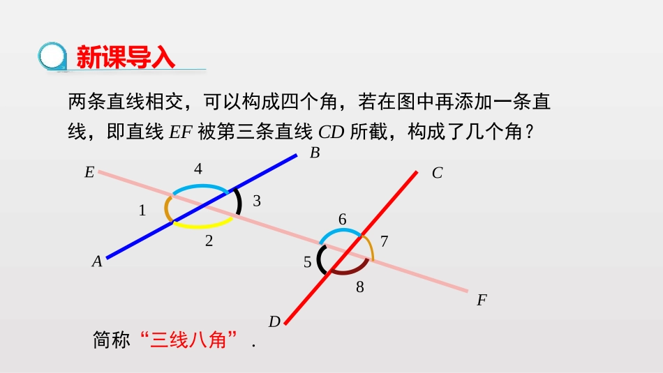《同位角、内错角、同旁内角》相交线与平行线PPT教学课件_第3页