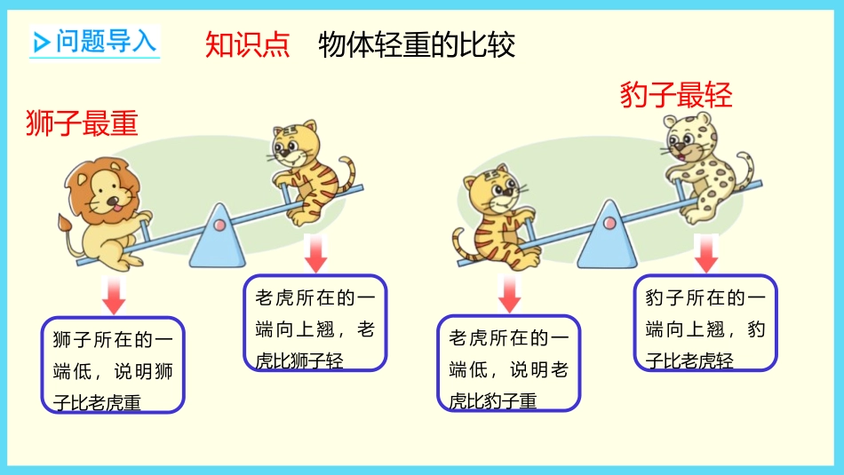 《跷跷板》比较PPT教学课件[北师大版一年级数学上册]_第3页