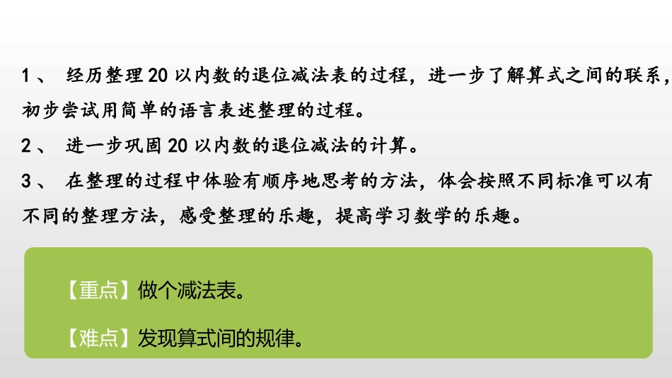 《做个减法表》加与减PPT课件[北师大版一年级数学下册]_第2页