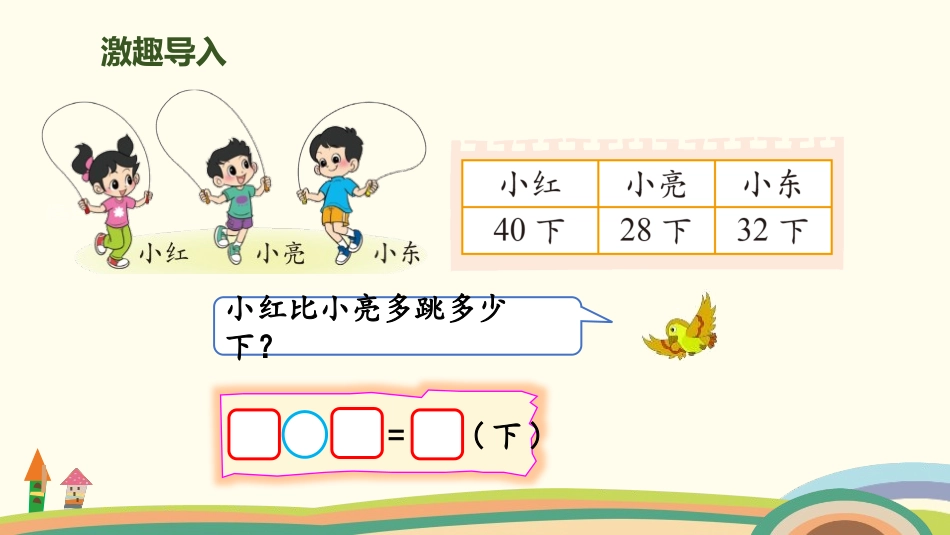 《跳绳》加与减PPT课件[北师大版一年级数学下册]_第2页