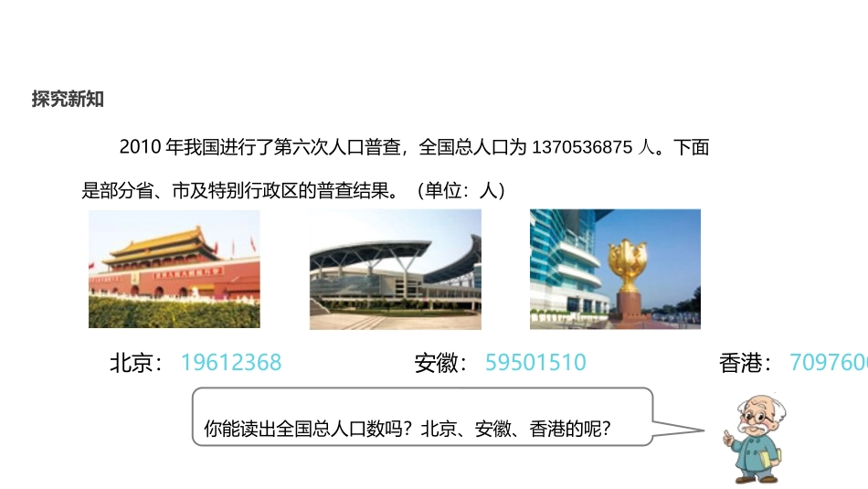 《人口普查》认识更大的数PPT课件[北师大版四年级数学上册]_第3页