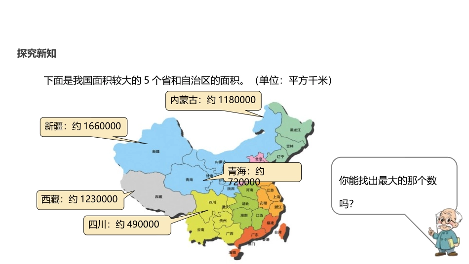 《国土面积》认识更大的数PPT课件[北师大版四年级数学上册]_第3页