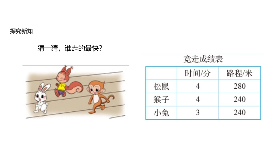 《路程、时间与速度》除法PPT课件[北师大版四年级数学上册]_第3页