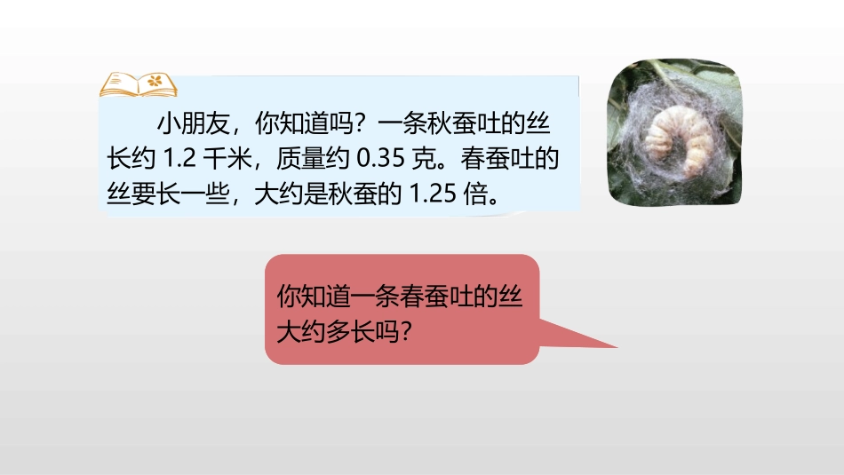 《蚕丝》小数乘法PPT课件[北师大版四年级数学下册]_第3页