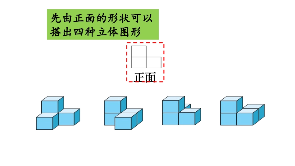 《搭一搭》观察物体PPT课件[北师大版四年级数学下册]_第3页