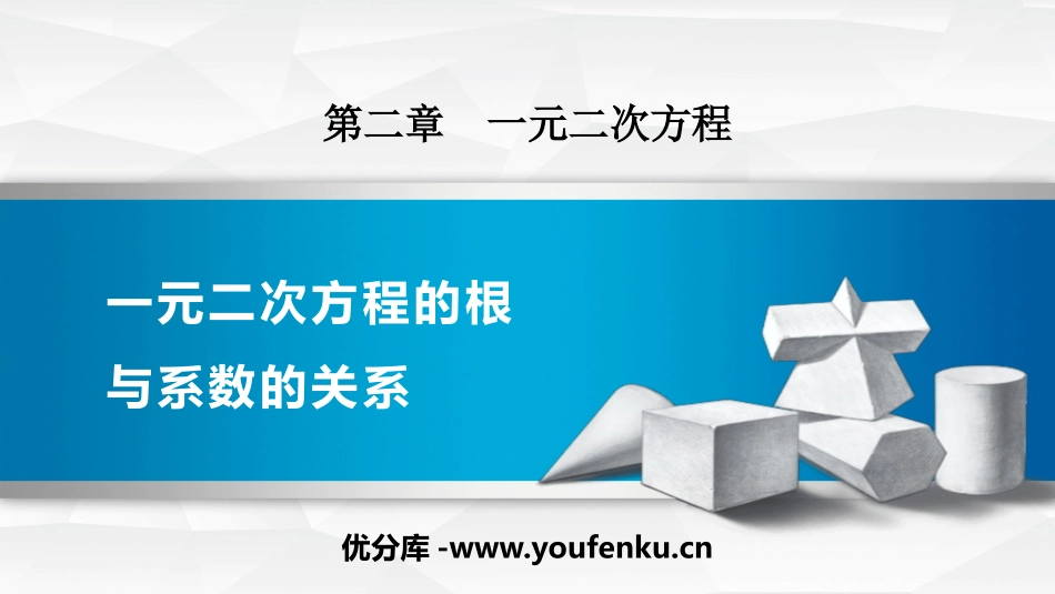 《一元二次方程的根与系数的关系》一元二次方程PPT课件_第1页