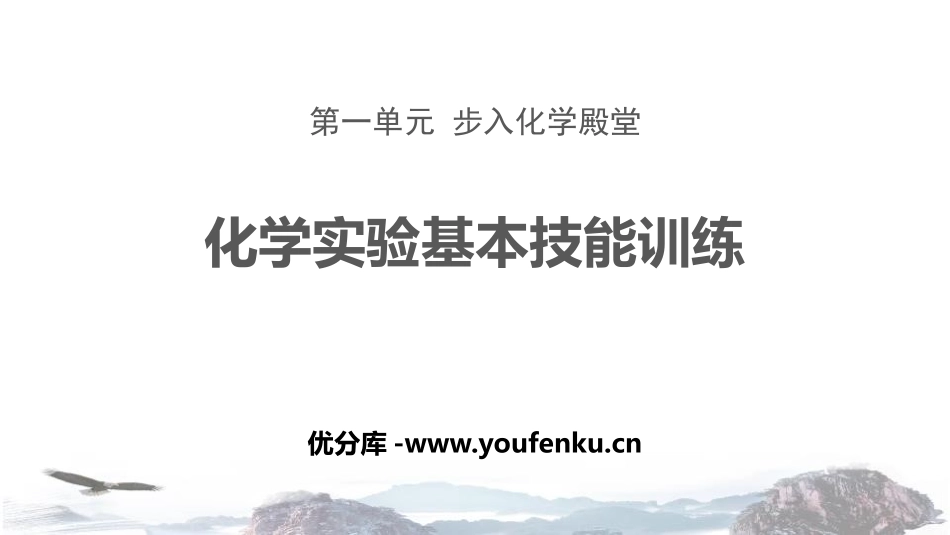 《化学实验基本技能训练》步入化学殿堂PPT课件[鲁教版九年级化学]_第1页