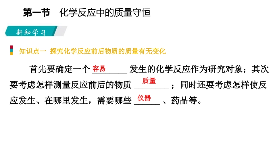 《化学反应中的质量守恒》定量研究化学反应PPT课件_第3页