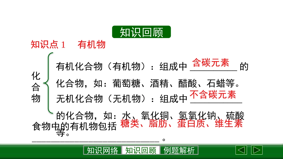 《食物中的有机物》化学与健康PPT教学课件[鲁教版九年级化学]_第3页