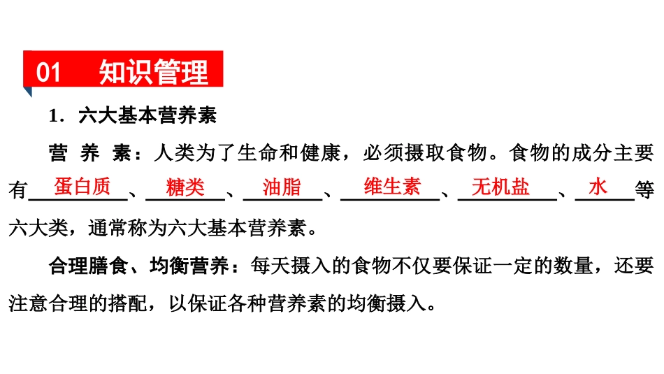 《人类重要的营养物质》化学与生活PPT课件[人教版九年级化学]_第2页