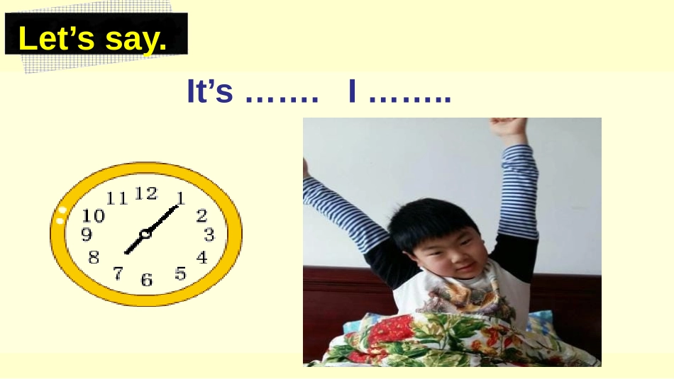 《I get up at seven》Time PPT课件_第2页