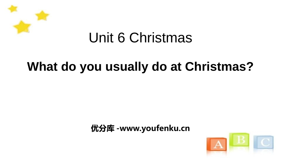 《What do you usually do at Christmas?》Christmas PPT课件_第1页
