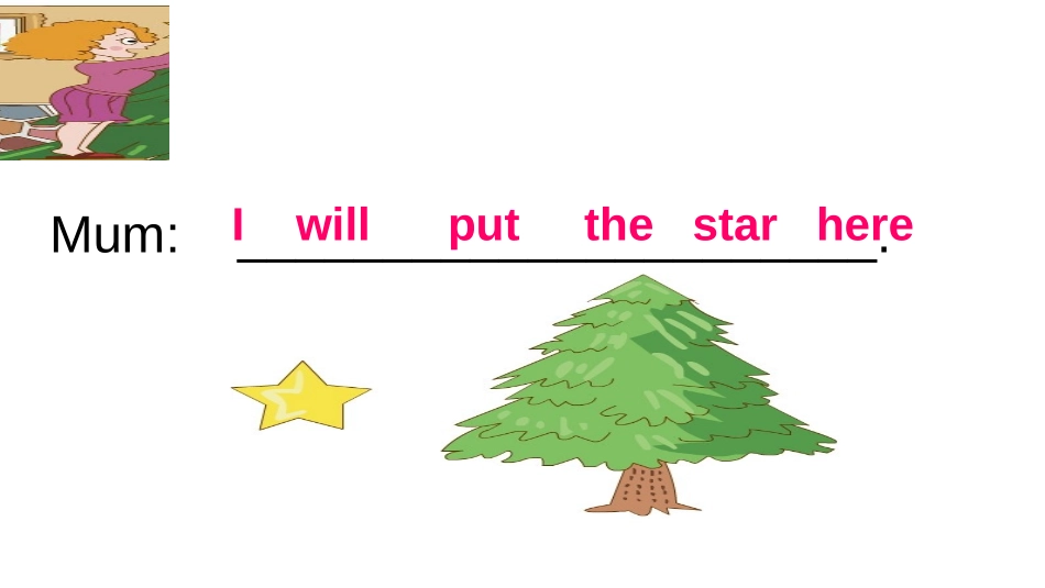 《I will put the lights on the tree》Christmas PPT课件_第3页