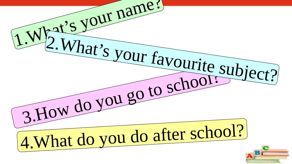 《He goes to school by school bus》Country Life PPT课件_第2页