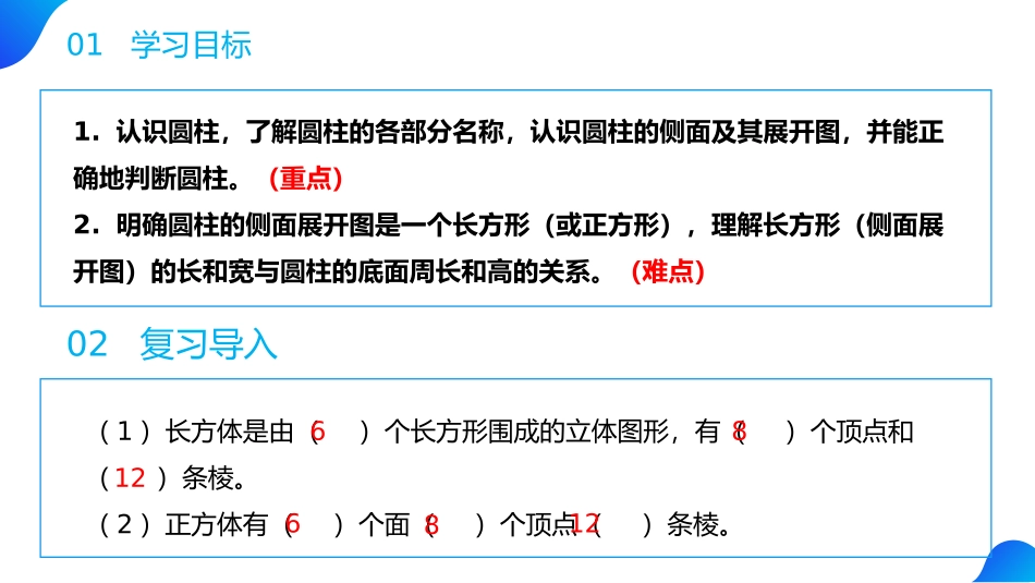 第三单元 圆柱与圆锥《圆柱的认识》PPT课件[人教版六年级数学]_第2页